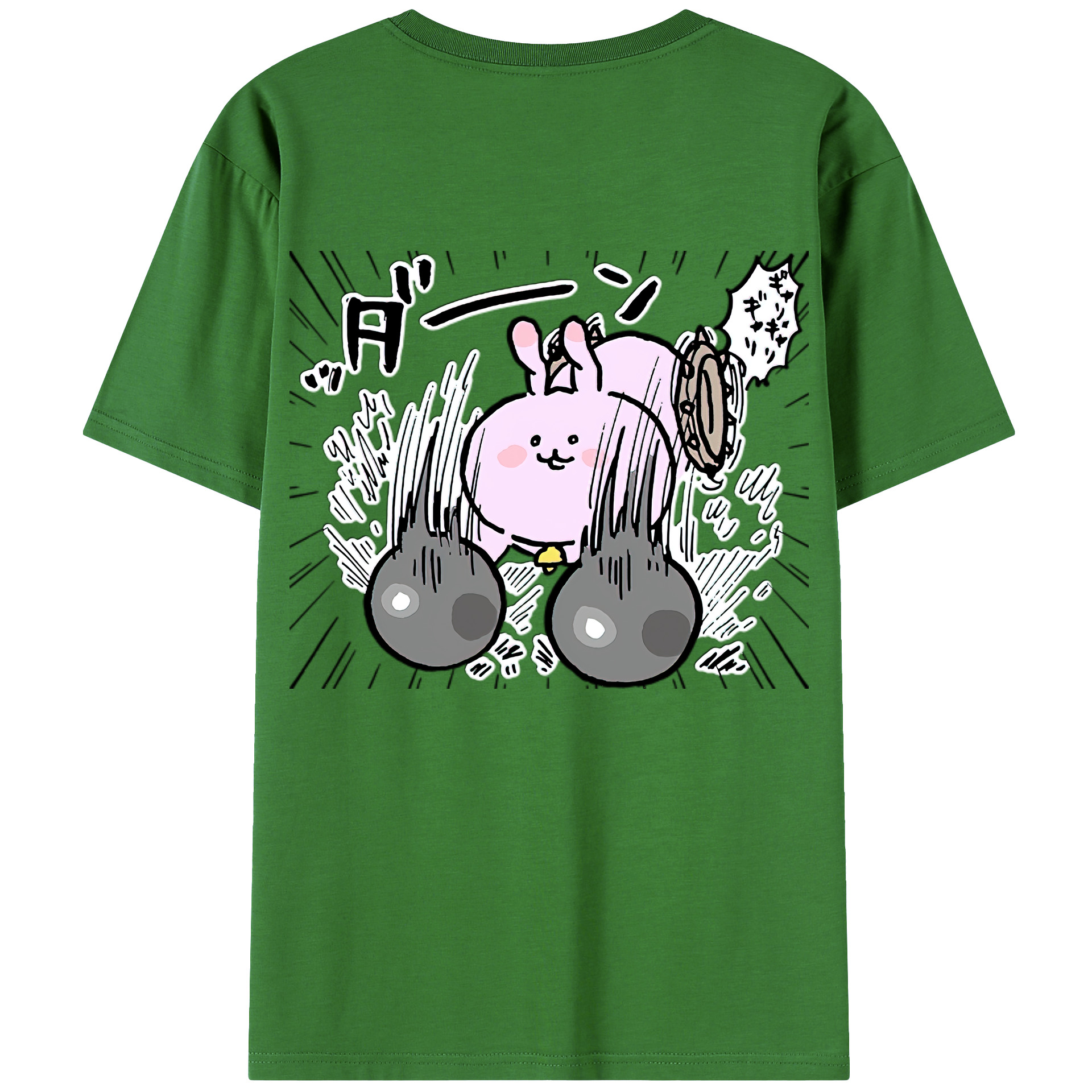 （画像用） ちいかわ うさぎ Chii-kawa usagi レディース半袖Tシャツ(バックプリント)